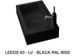 Lave-mains, sur mesure : L 50 à 80 x P 35 à 51 cm, finition lisse mate, 10 couleurs au choix, Anti bactérien, résine Akrytan® teinté dans la masse, Livraison Offerte.